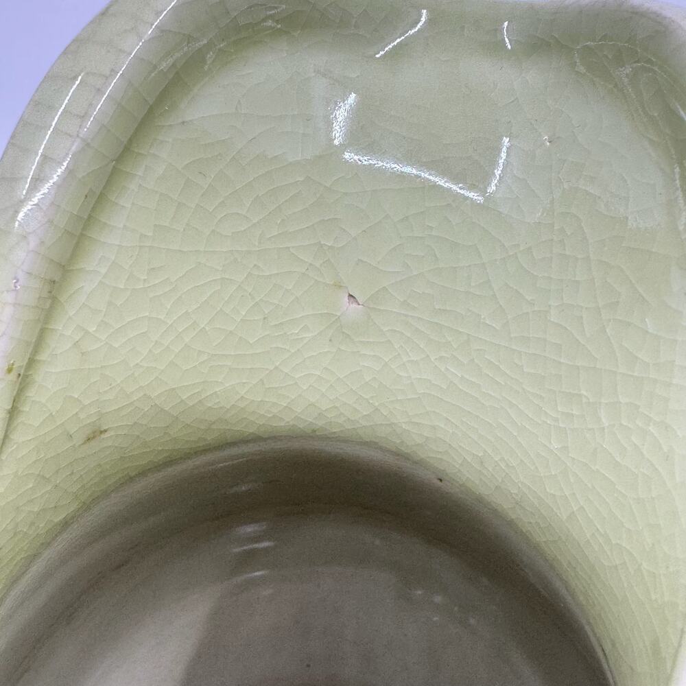 Vintage Mid-Century Large Crazed Pastel Green Pitcher Jug - Picture 6 of 8